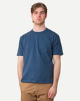Outclass Slub s/s pocket T-shirt Faded Indigo-Men's T-Shirts-Brooklyn-Vancouver-Yaletown-Canada