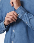 34 Heritage Denim Shirt Light-Men's Shirts-Brooklyn-Vancouver-Yaletown-Canada