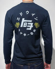 Edwin Long Sleeve Tee - Navy Lucky You