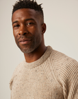 Peregrine Ford Crew Jumper - Oatmeal-Men's Sweaters-Brooklyn-Vancouver-Yaletown-Canada