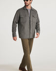 34 Heritage Button Down Overshirt Grey-Men's Shirts-Brooklyn-Vancouver-Yaletown-Canada