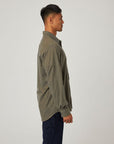 Peregrine Cashmere Manor Shirt - Pebble-Men's T-Shirts-Brooklyn-Vancouver-Yaletown-Canada