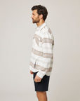 Peregrine Blunt Overshirt White Grid-Men's Jackets-Brooklyn-Vancouver-Yaletown-Canada