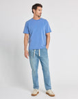 Pullin Relax T-Shirt - Blue-Men's T-Shirts-Brooklyn-Vancouver-Yaletown-Canada