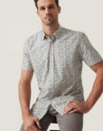 34 Heritage Grove Short Sleeve Shirt Olive-Men's Shirts-Brooklyn-Vancouver-Yaletown-Canada