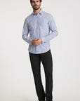 34 Heritage Striped Shirt Blue-Men's Shirts-Brooklyn-Vancouver-Yaletown-Canada