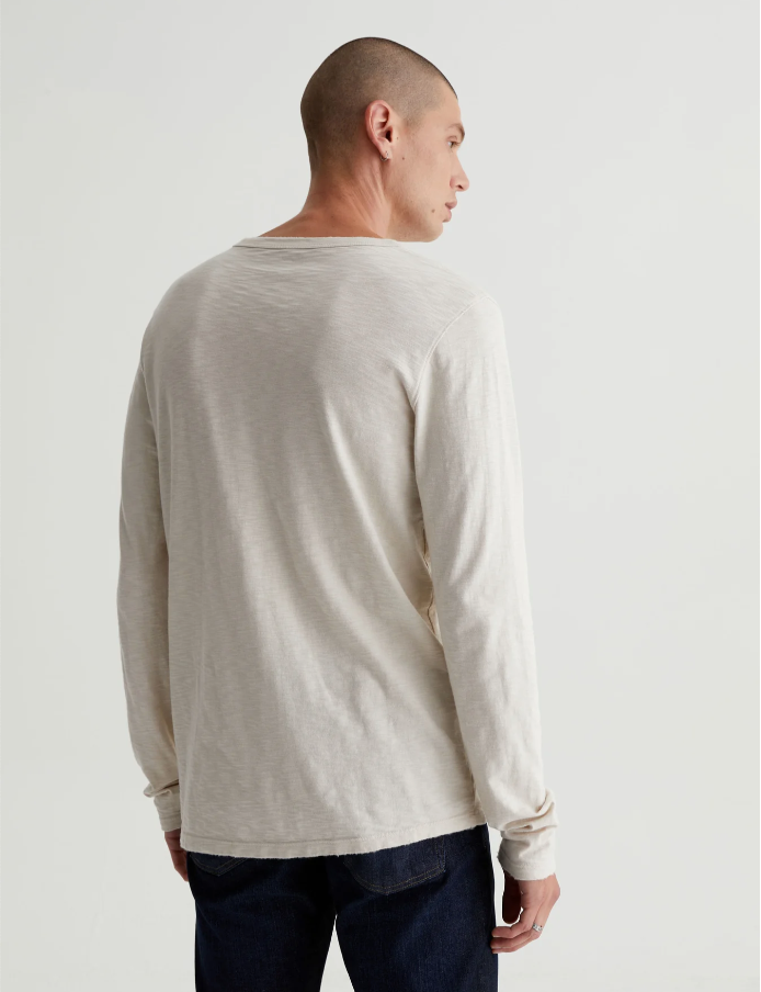 AG Bryce L/S Henley 5 Years Dried FW23-Men&#39;s T-Shirts-Yaletown-Vancouver-Surrey-Canada