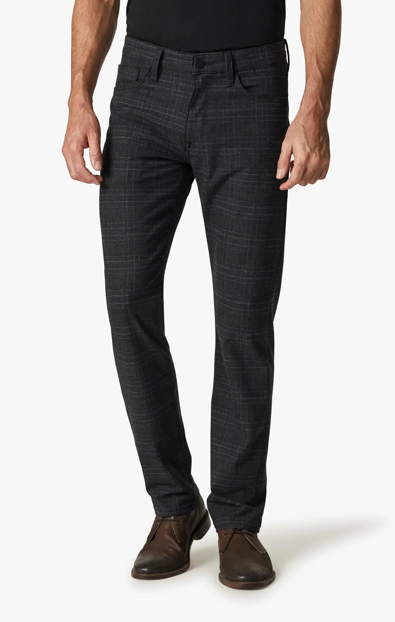34 Heritage - Courage Grey Checked - Pants-Men&#39;s Pants-35-Yaletown-Vancouver-Surrey-Canada