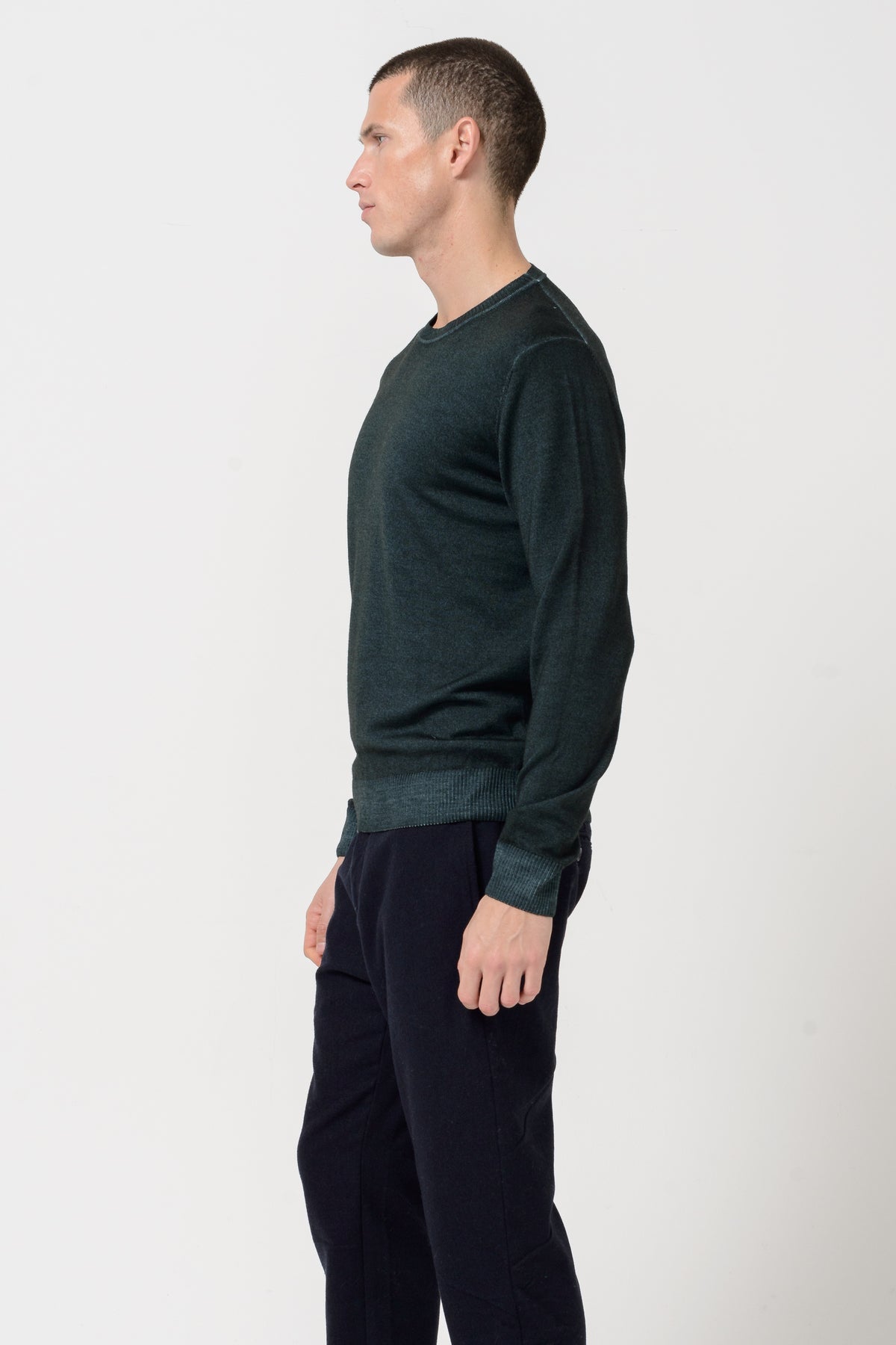 Ploumanch Gills Relax - Extrafine Merino Wool Crewneck - British-Men&#39;s Sweaters-Brooklyn-Vancouver-Yaletown-Canada