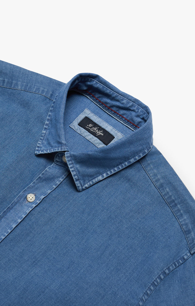 34 Heritage Denim Shirt Light-Men&#39;s Shirts-Brooklyn-Vancouver-Yaletown-Canada