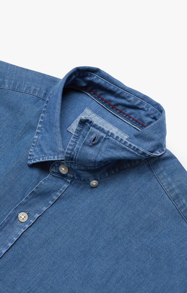 34 Heritage Denim Shirt Light-Men&#39;s Shirts-Brooklyn-Vancouver-Yaletown-Canada