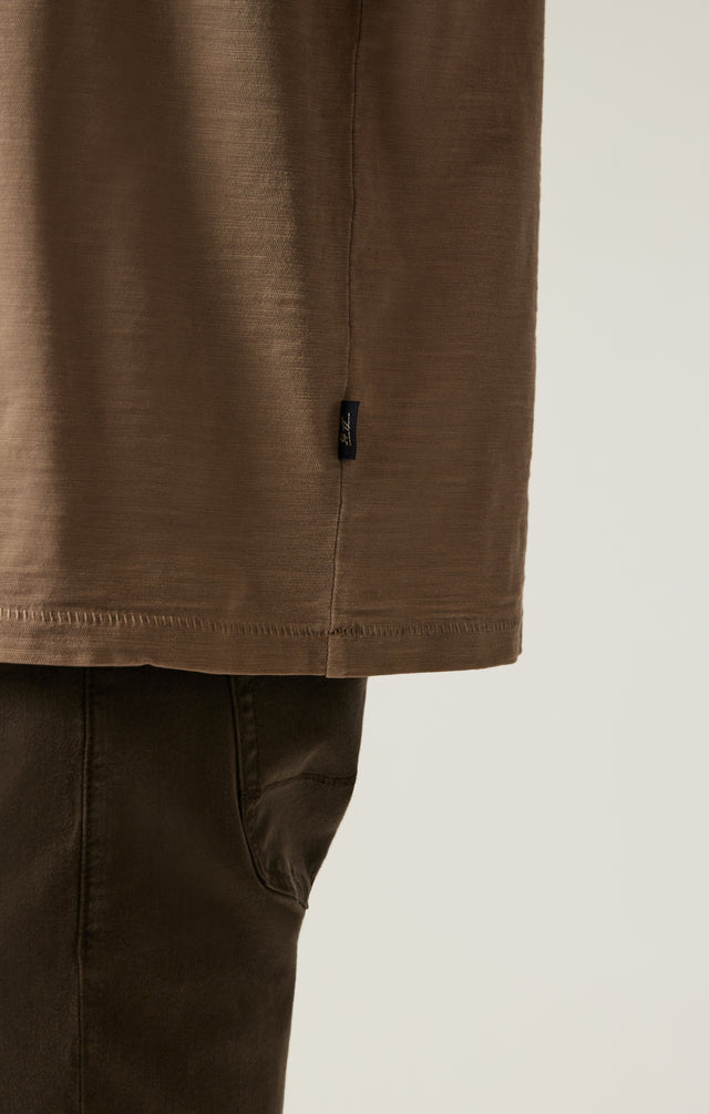 34 Heritage Slub Crew Neck T-Shirt Shitake-Men&#39;s T-Shirts-Brooklyn-Vancouver-Yaletown-Canada