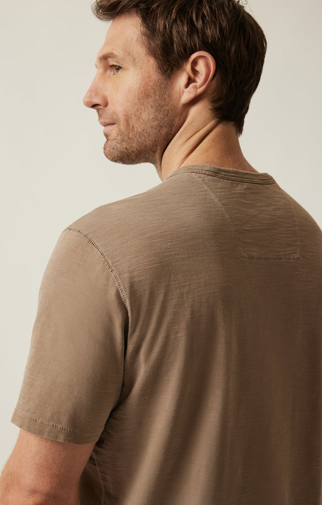 34 Heritage Slub Crew Neck T-Shirt Shitake-Men&#39;s T-Shirts-Brooklyn-Vancouver-Yaletown-Canada