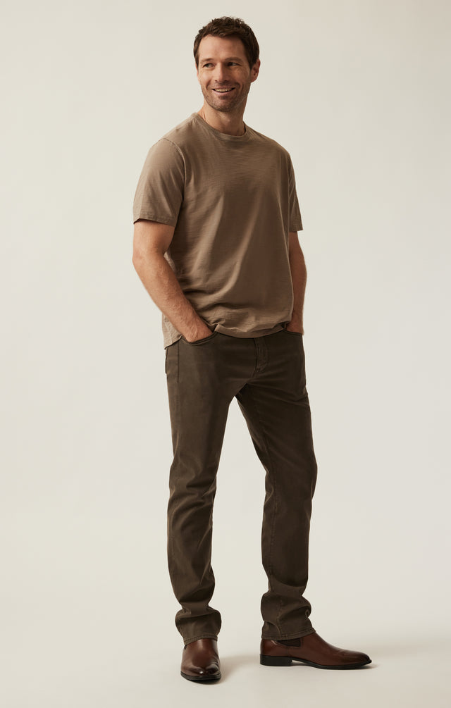 34 Heritage Slub Crew Neck T-Shirt Shitake-Men&#39;s T-Shirts-Brooklyn-Vancouver-Yaletown-Canada