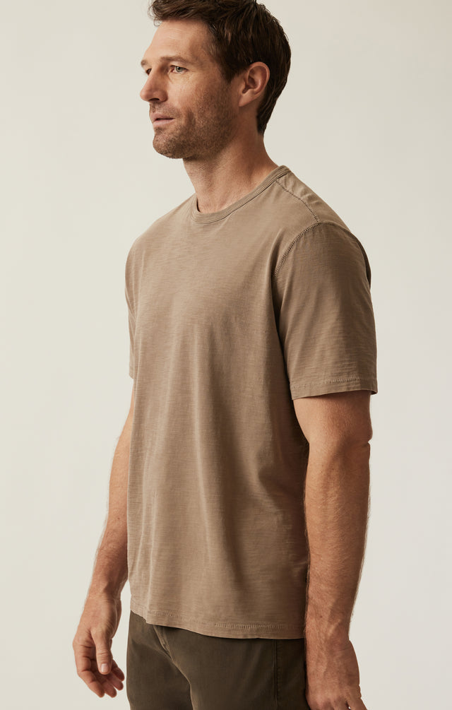 34 Heritage Slub Crew Neck T-Shirt Shitake-Men's T-Shirts-Brooklyn-Vancouver-Yaletown-Canada