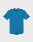 Goodlife Sun Faded Slub Scallop Crew Tee Mykonos Blue-Men's T-Shirts-Yaletown-Vancouver-Surrey-Canada
