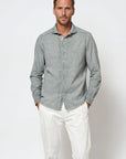 Ploumanach Harrison Cloque Shirt - Salvia-Men's Shirts-Brooklyn-Vancouver-Yaletown-Canada