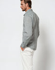 Ploumanach Harrison Cloque Shirt - Salvia-Men's Shirts-Brooklyn-Vancouver-Yaletown-Canada
