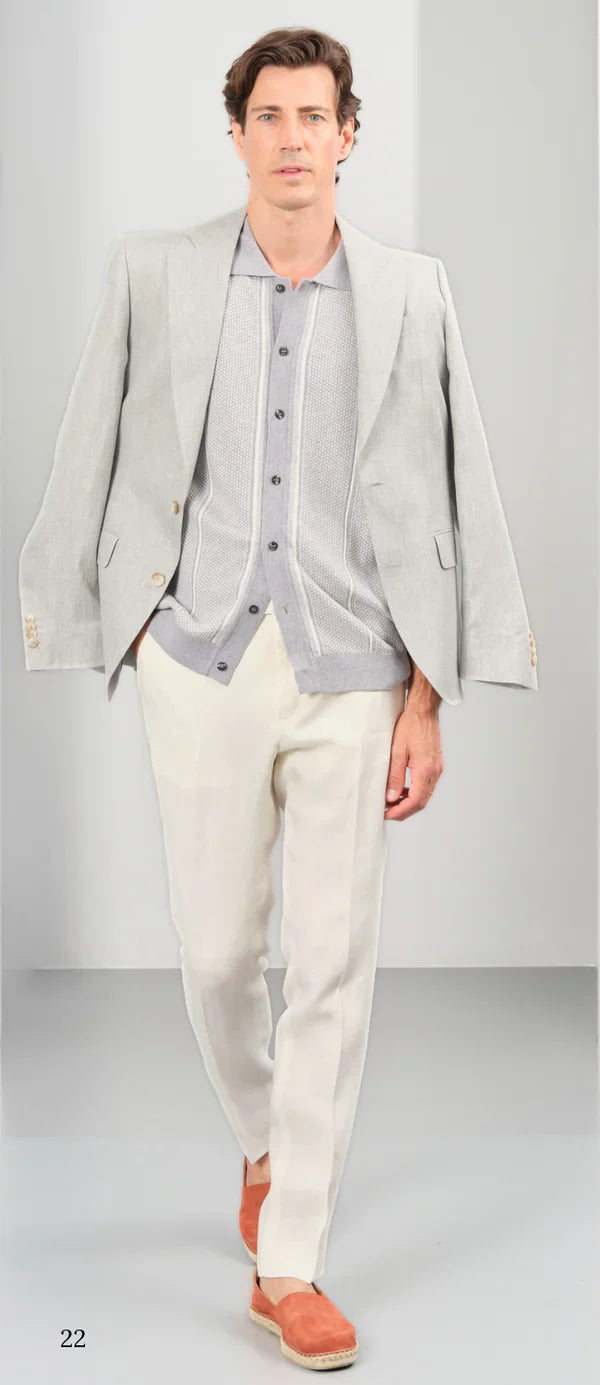 Sand 5629PoloShirt - Grey-Men's T-Shirts-Brooklyn-Vancouver-Yaletown-Canada