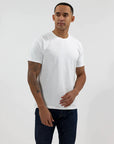 Easy Mondays Crew Neck Cotton T-Shirt-Men's T-Shirts-White-S-Yaletown-Vancouver-Surrey-Canada