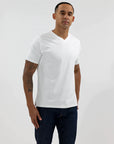 Easy Mondays - Core V Neck Tee-Men's T-Shirts-White-S-Yaletown-Vancouver-Surrey-Canada