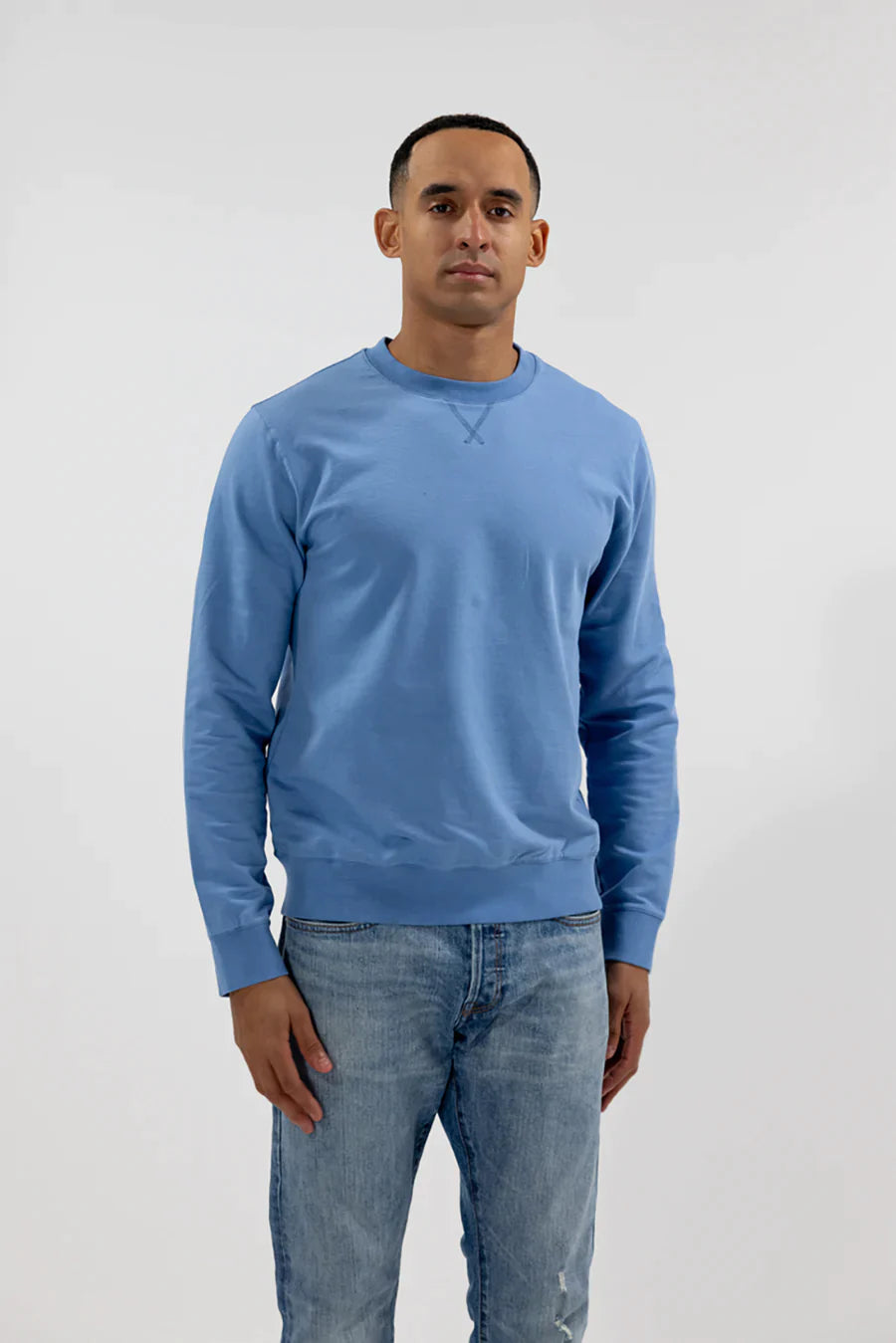 Easy Mondays Crew Neck Sweatshirt-Men's Sweatshirts-Sky Blue-L-Yaletown-Vancouver-Surrey-Canada