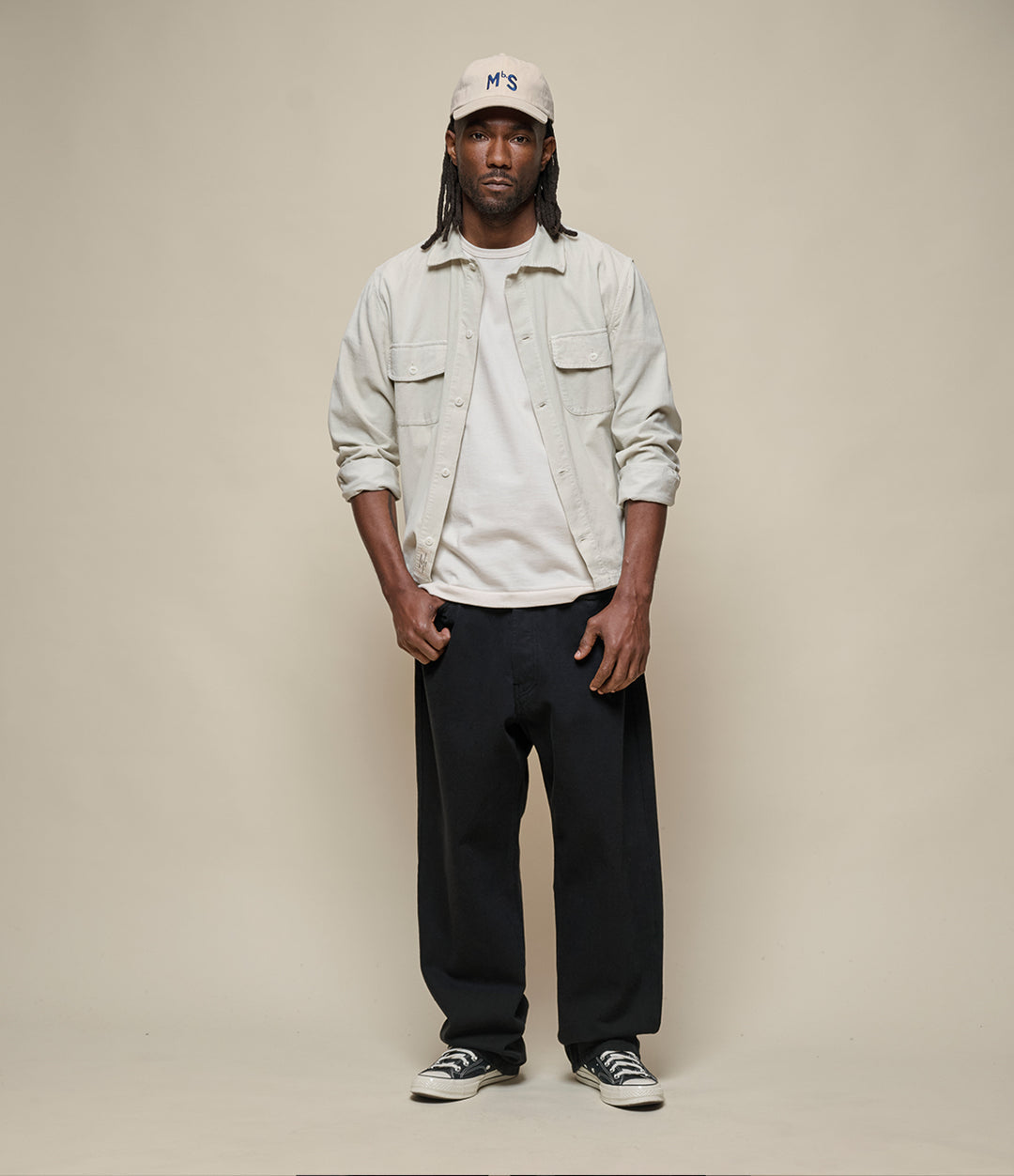 Merz Vintage Machine Refined Classic Fit T-Shirt - Nature-Men's T-Shirts-Brooklyn-Vancouver-Yaletown-Canada