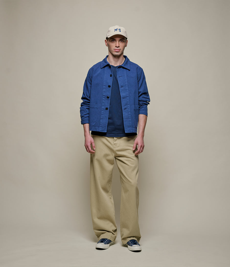 Merz Vintage Machine Refined Classic Fit T-Shirt - Ink Blue-Men's T-Shirts-Brooklyn-Vancouver-Yaletown-Canada