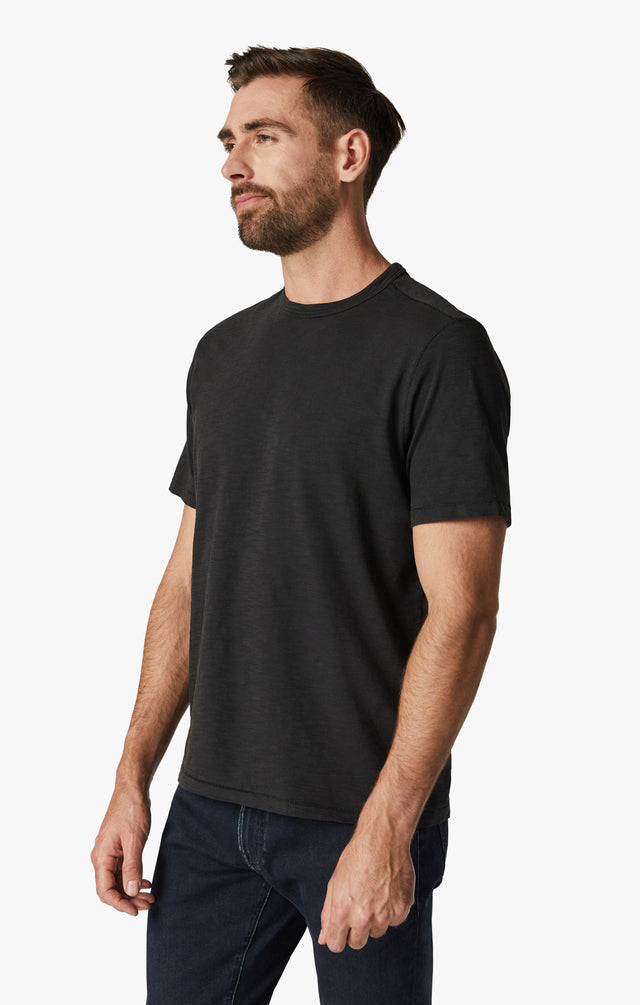 34 Heritage Slub Crew Neck Tshirt Black-Men's T-Shirts-Brooklyn-Vancouver-Yaletown-Canada