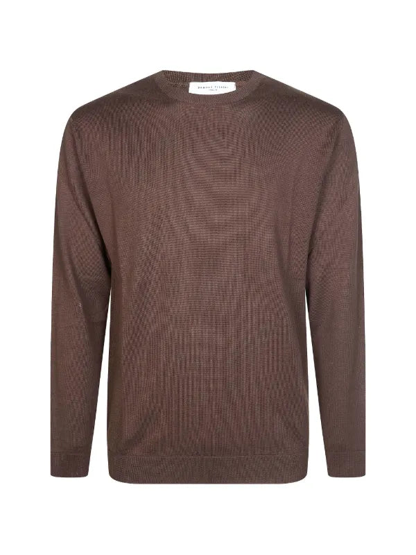 Fiesoli Crew Ls Sweater - Moka-Men's Sweaters-Brooklyn-Vancouver-Yaletown-Canada