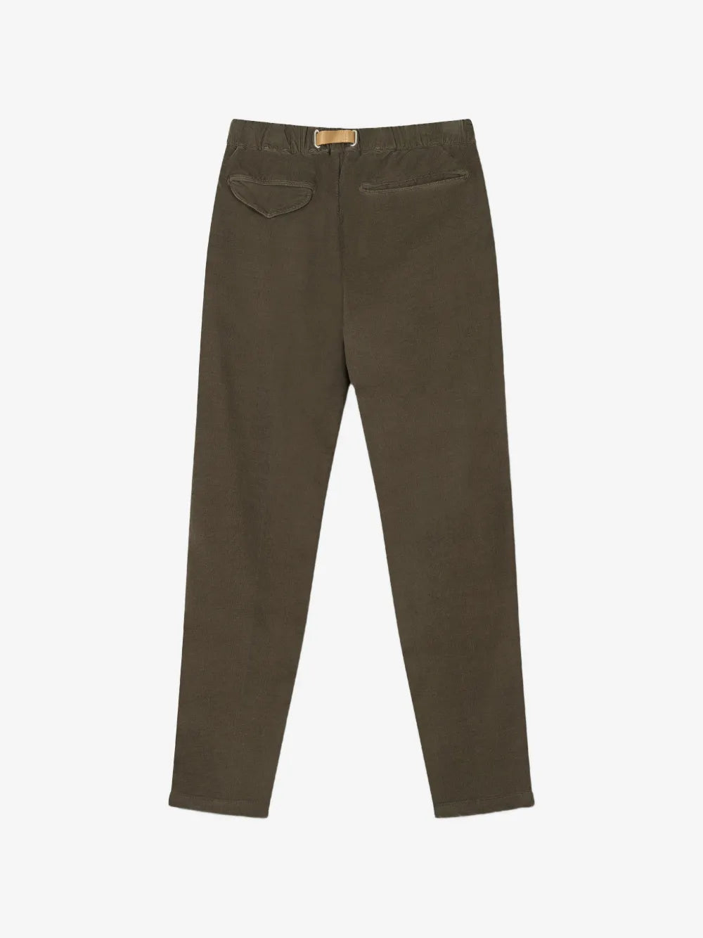 White Sand Waffle Cord Gg Belt Pant - Army