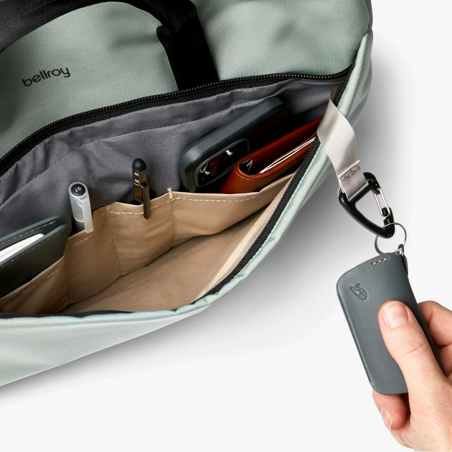 Bellroy Via Work Bag (Tech Briefcase) Eucalyptus-Men&#39;s Bags-Howard-Surrey-Canada