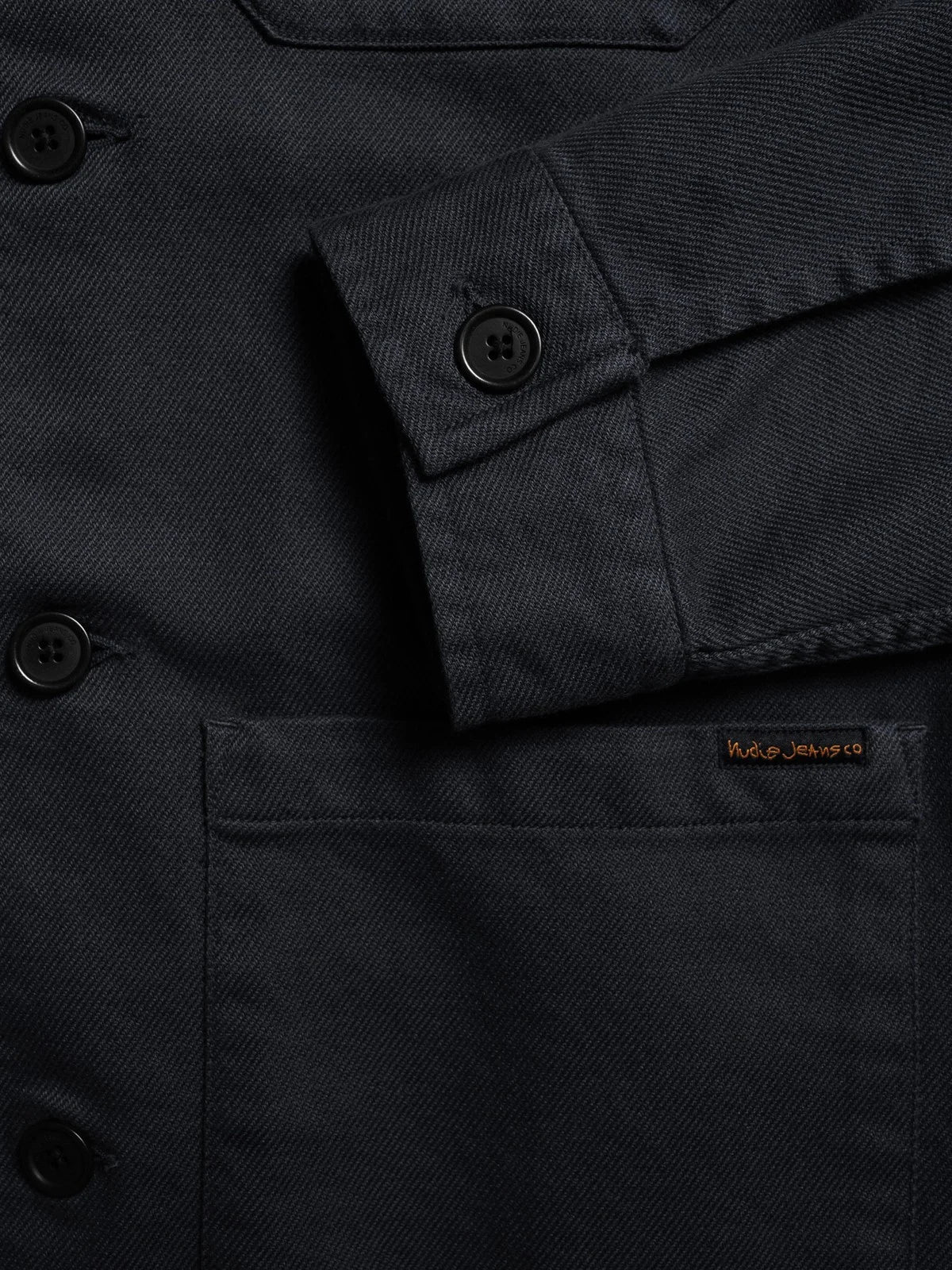 Nudie Barney Worker Jacket - Black-Men's Jackets-Brooklyn-Vancouver-Yaletown-Canada
