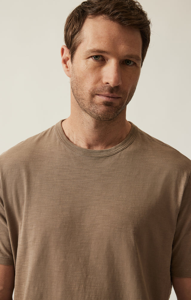 34 Heritage Slub Crew Neck T-Shirt Shitake-Men&#39;s T-Shirts-Brooklyn-Vancouver-Yaletown-Canada