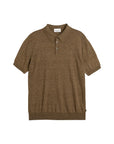 Sand 5623RicoPolo - Brown-Men's T-Shirts-Brooklyn-Vancouver-Yaletown-Canada