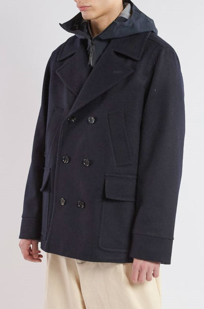 Palto Fiorentina Wp Peacoat Removable Hood - Navy-Men&#39;s Coats-Brooklyn-Vancouver-Yaletown-Canada