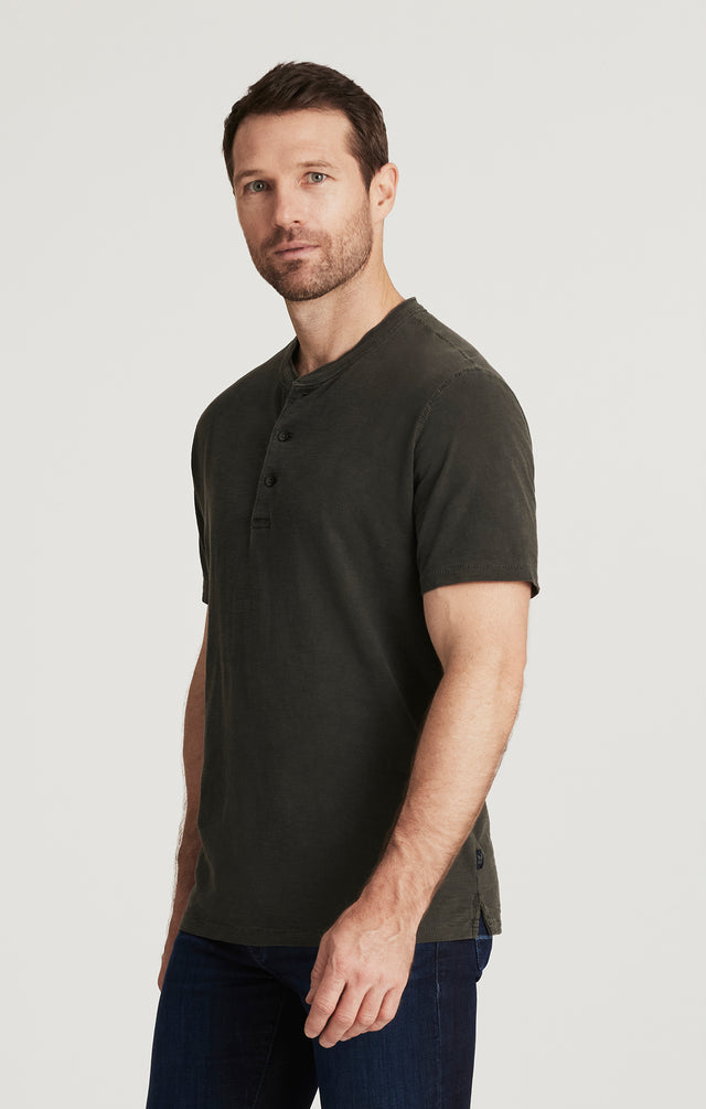 34 Heritage Slub Ss Henley Peat-Men's T-Shirts-Brooklyn-Vancouver-Yaletown-Canada