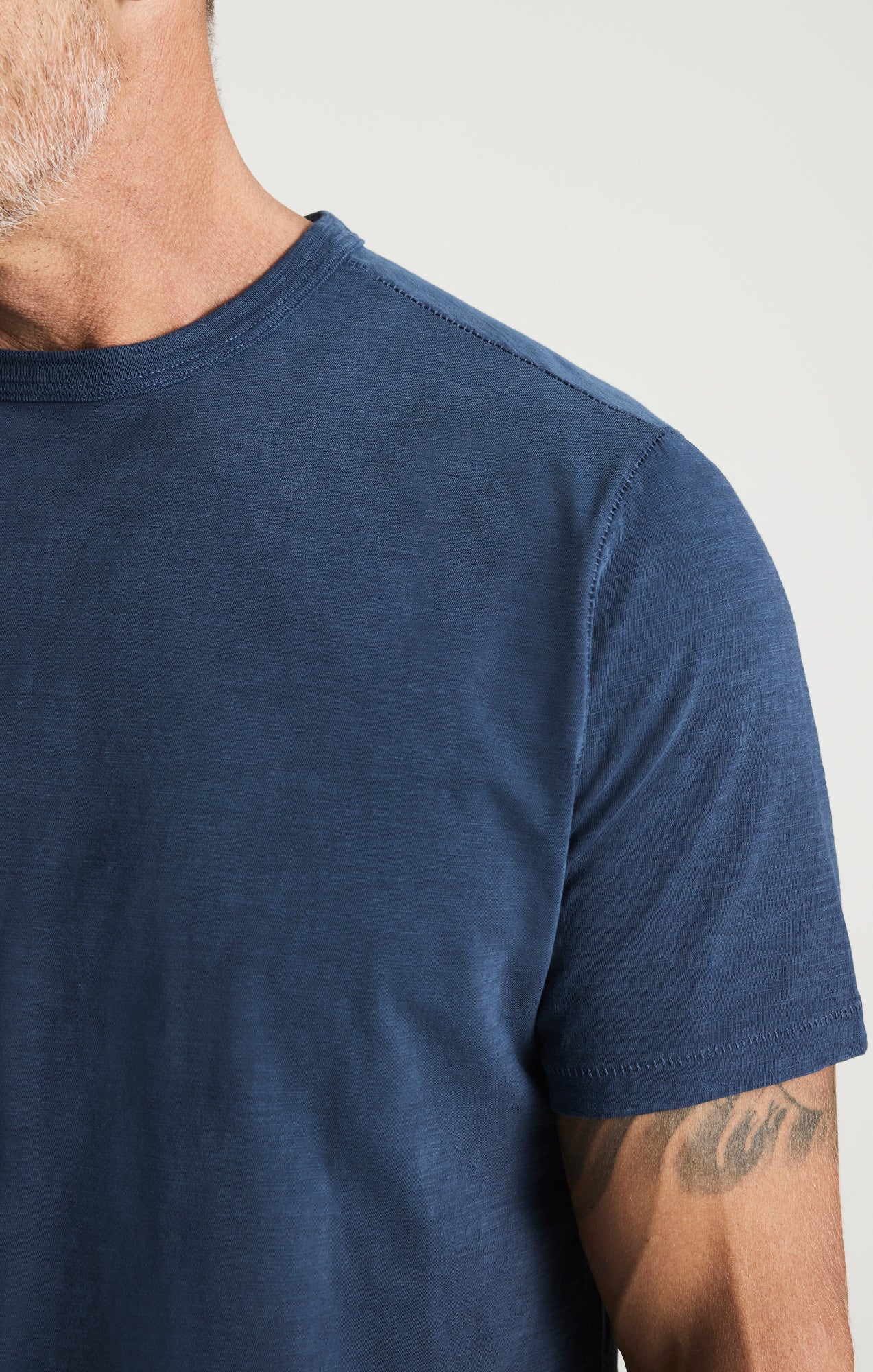34 Heritage Slub Crew Neck Tshirt Vintage Indigo-Men's T-Shirts-Brooklyn-Vancouver-Yaletown-Canada