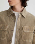 AG Curtis Work Shirt Shirts - Sulfur Industrial Taupe-Men's Shirts-Brooklyn-Vancouver-Yaletown-Canada