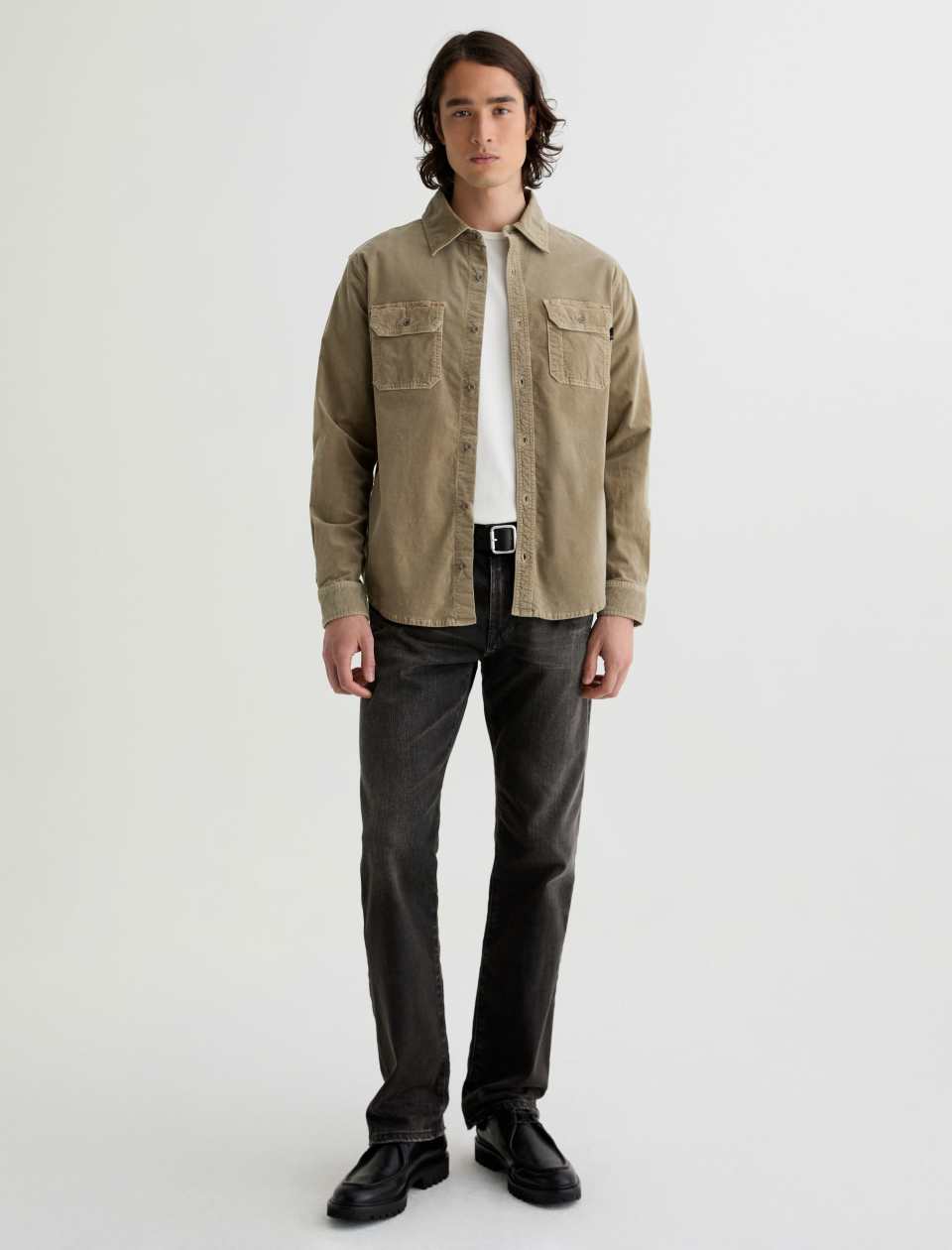 AG Curtis Work Shirt Shirts - Sulfur Industrial Taupe-Men&#39;s Shirts-Brooklyn-Vancouver-Yaletown-Canada