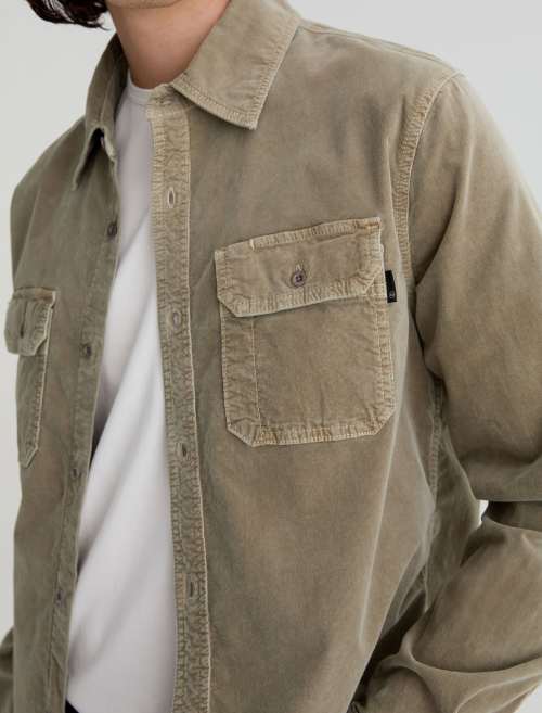 AG Curtis Work Shirt Shirts - Sulfur Industrial Taupe-Men&#39;s Shirts-Brooklyn-Vancouver-Yaletown-Canada