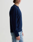AG Blake Crew Sweatshirt - Deep Navy-Men's Sweatshirts-Brooklyn-Vancouver-Yaletown-Canada