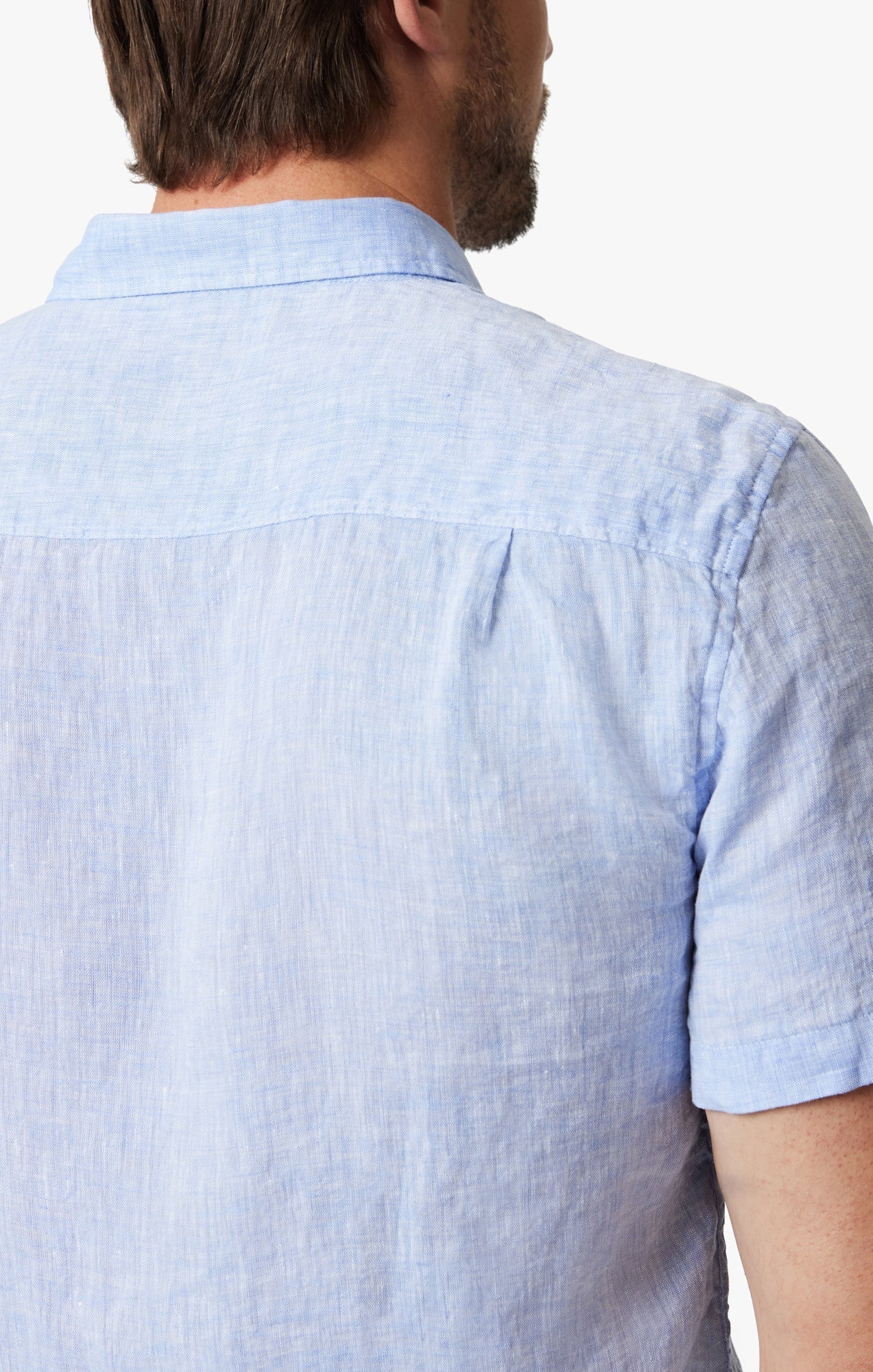 34 Heritage Linen Short Sleeve Shirt Hawaiian Ocean-Men's Shirts-Brooklyn-Vancouver-Yaletown-Canada