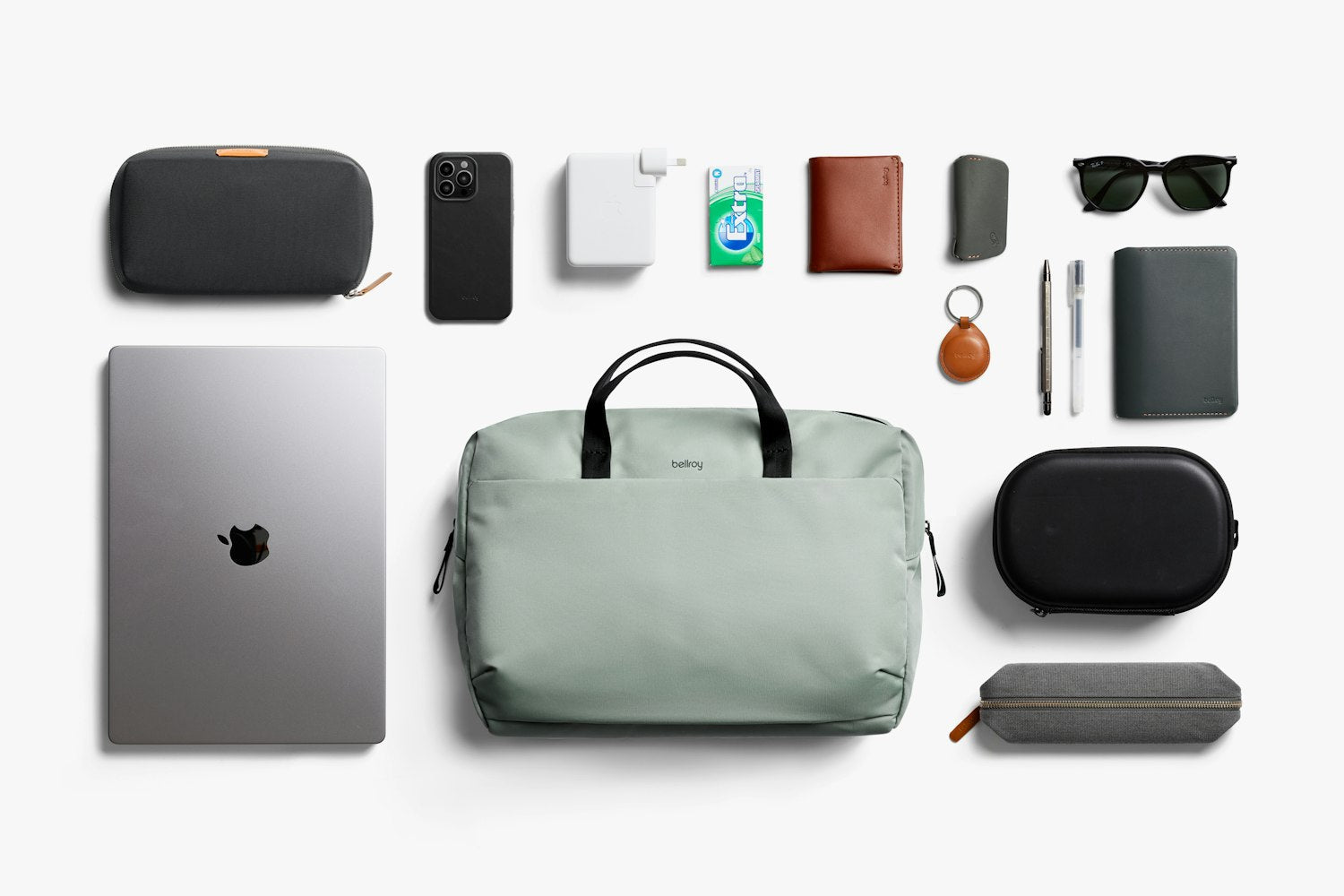 Bellroy Via Work Bag (Tech Briefcase) Eucalyptus-Men&#39;s Bags-Howard-Surrey-Canada
