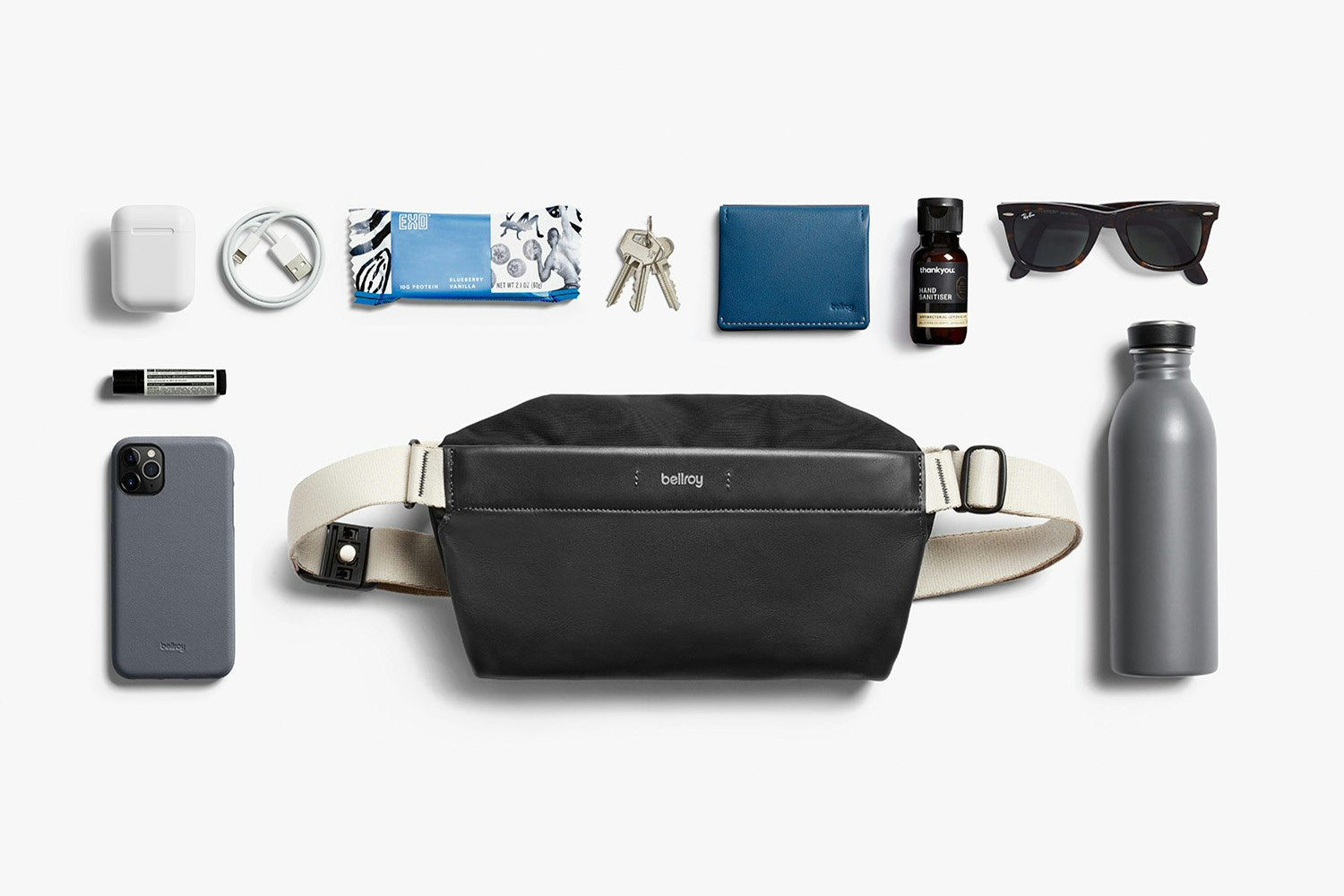 Bellroy Sling Mini Premium Black Sand-Men&#39;s Bags-Brooklyn-Vancouver-Yaletown-Canada