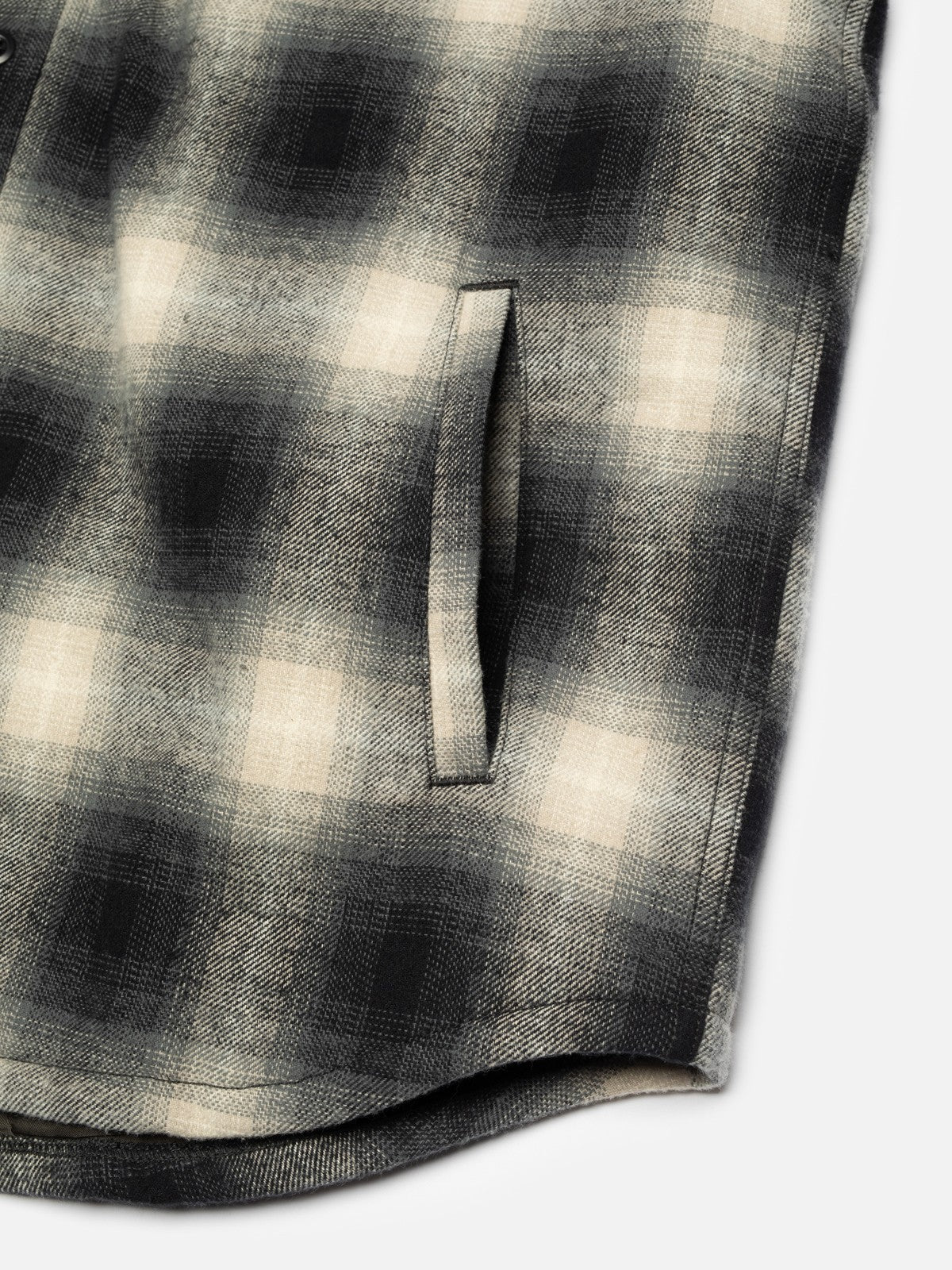 Nudie Glenn Padded Shadow Check Shirt Black-Men&#39;s T-Shirts-Brooklyn-Vancouver-Yaletown-Canada