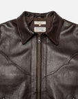 Nudie Joppe Western Leather Jacket Brown-Men's Leather Jackets-Brooklyn-Vancouver-Yaletown-Canada