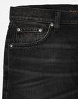 Nudie Solid Ollie Black Force-Men's Denim-Brooklyn-Vancouver-Yaletown-Canada