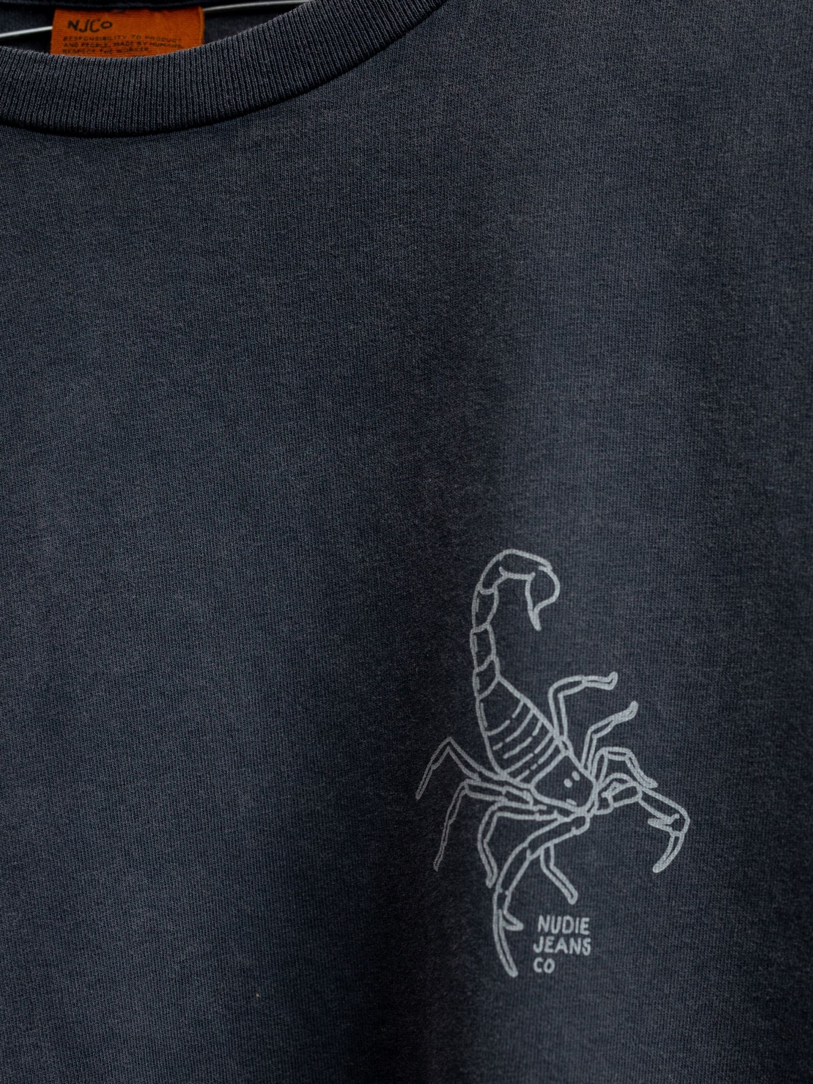 Nudie Roy Sand Tracks T-Shirt Antracite-Men's T-Shirts-Brooklyn-Vancouver-Yaletown-Canada