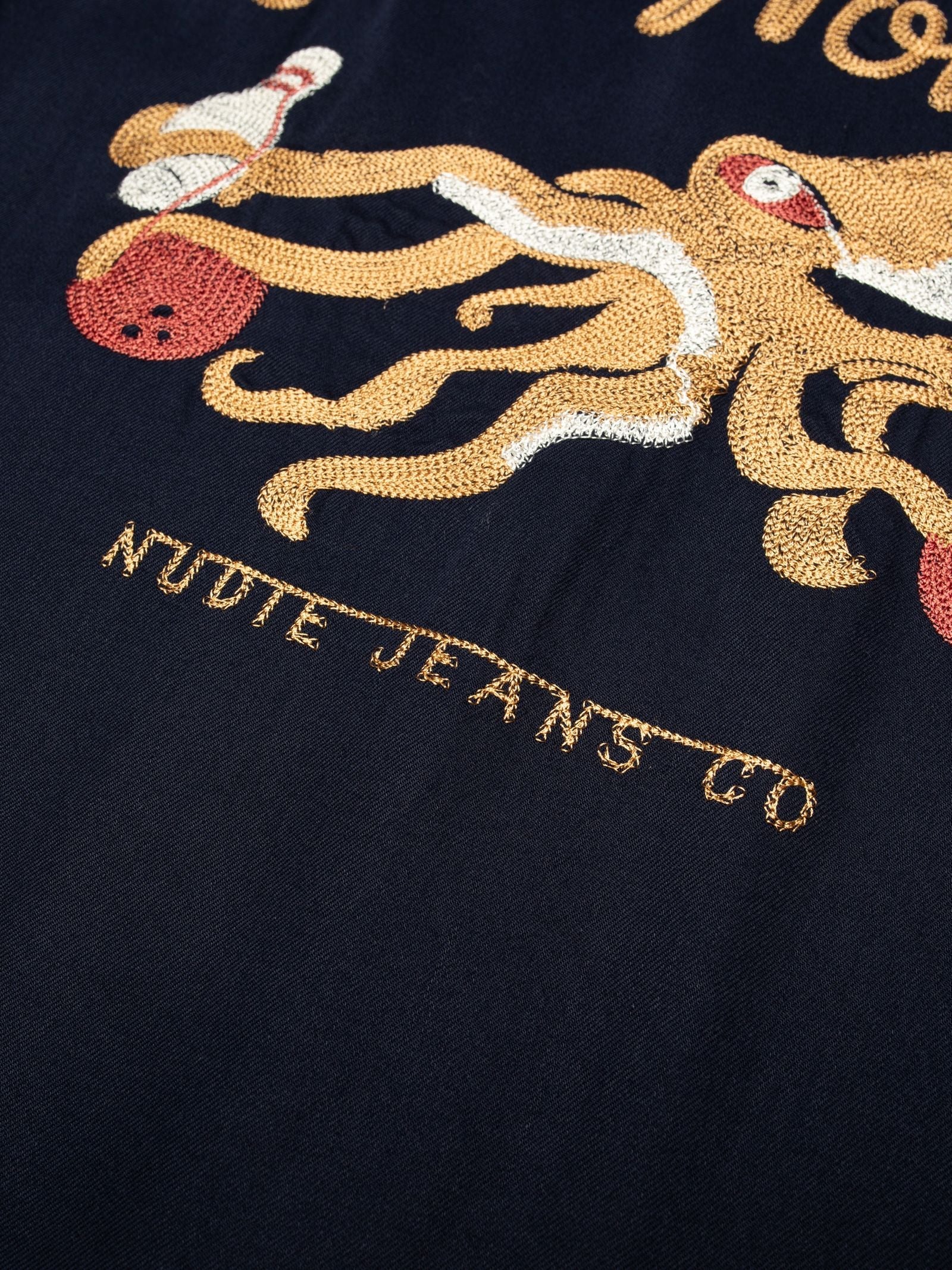 Nudie Arthur Bowling Shirt 8 Wonders Navy-Men's Shirts-Brooklyn-Vancouver-Yaletown-Canada